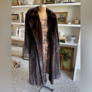 Vintage Chocolate Brown Mink Coat